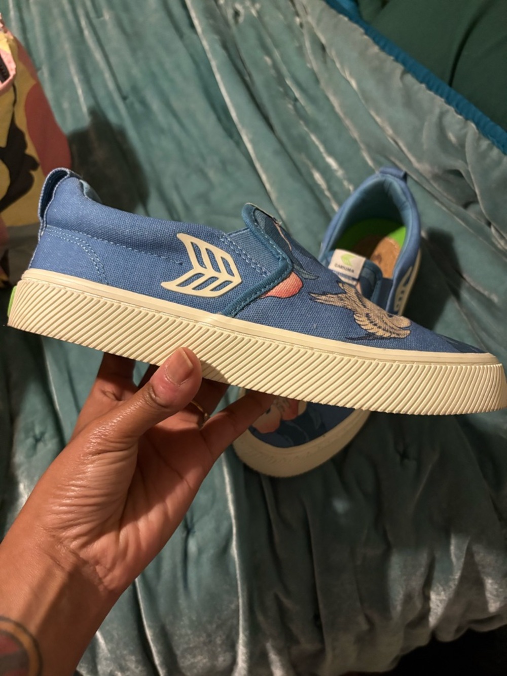 Limited Edition Cariuma Hokusai peony print sneakers - Picture 4 of 5
